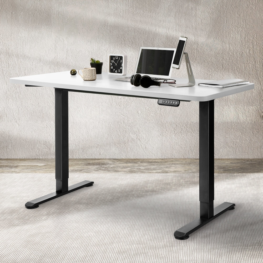 Levede Desktop For Motorised Adjustable Desk Electric Sit Stand Table 120X60CM White Office Fast shipping On sale