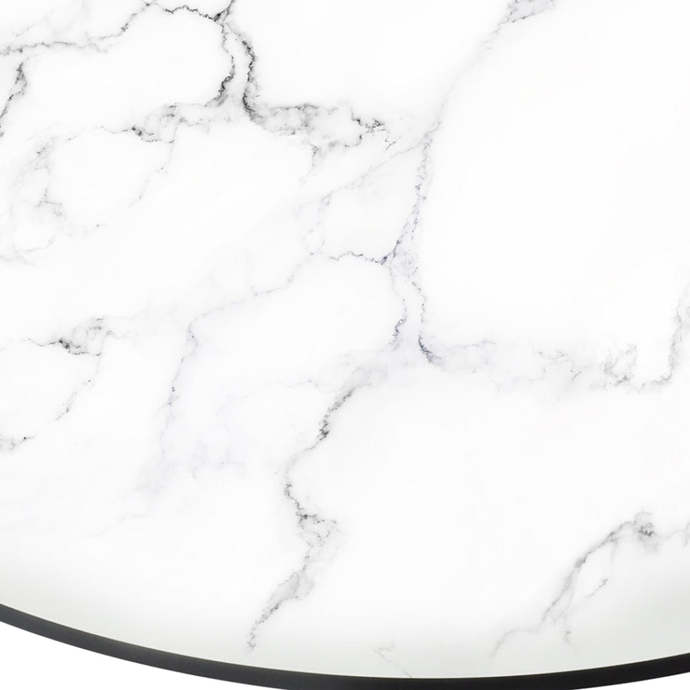 Levede Dining Table Kitchen 6 Person Marble Tulip Round Metal Base 120cm Fast shipping On sale