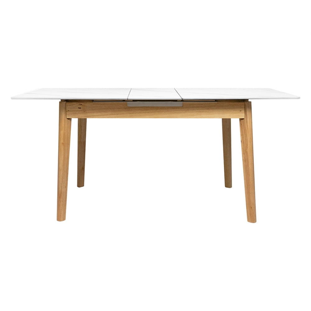 Levede Dining Table Sintered Stone 1.3-1.6M Extendable Wooden Frame 6-8 Person Fast shipping On sale