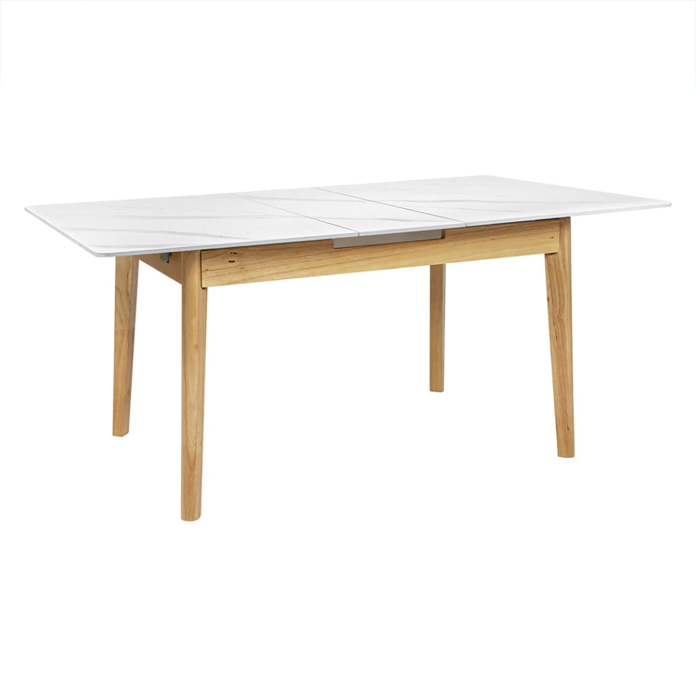 Levede Dining Table Sintered Stone 1.3-1.6M Extendable Wooden Frame 6-8 Person Fast shipping On sale