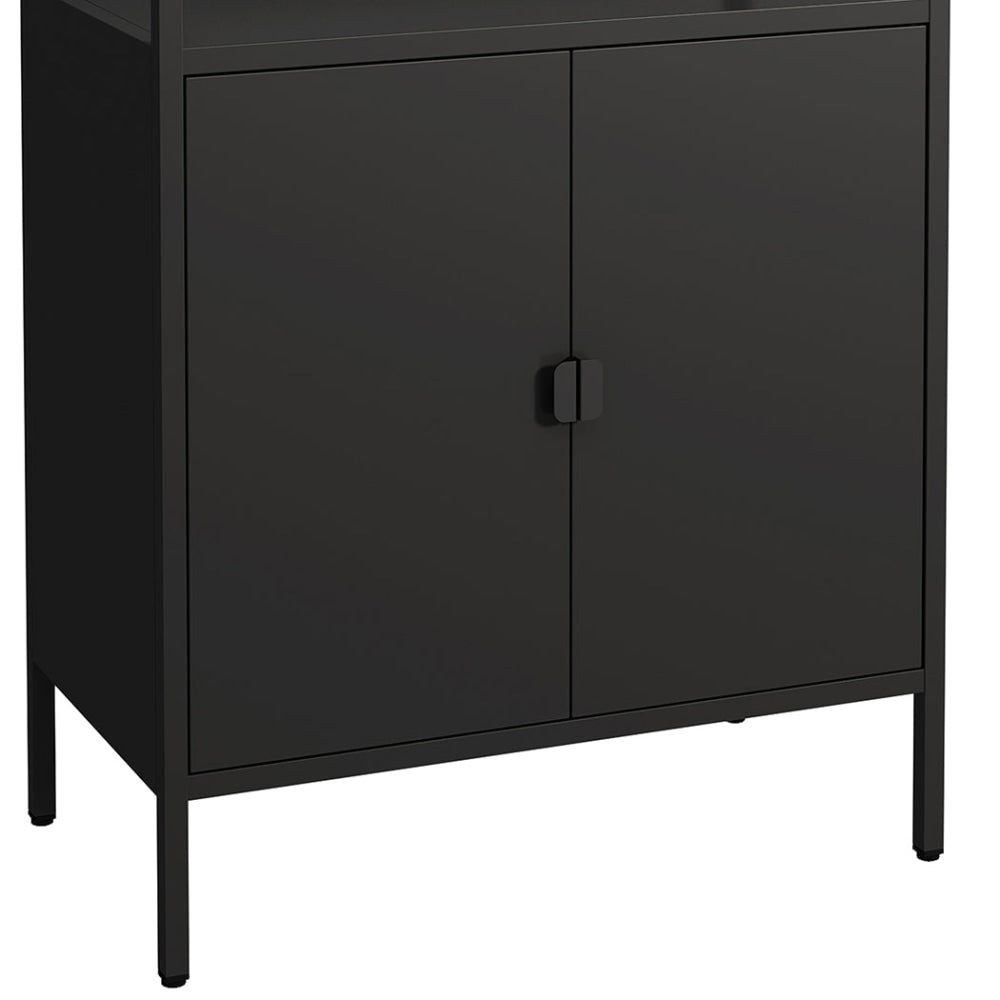 Levede Filing Cabinet Storage Office Cabinets 4 Tier Metal Home Shelves Black Fast shipping On sale