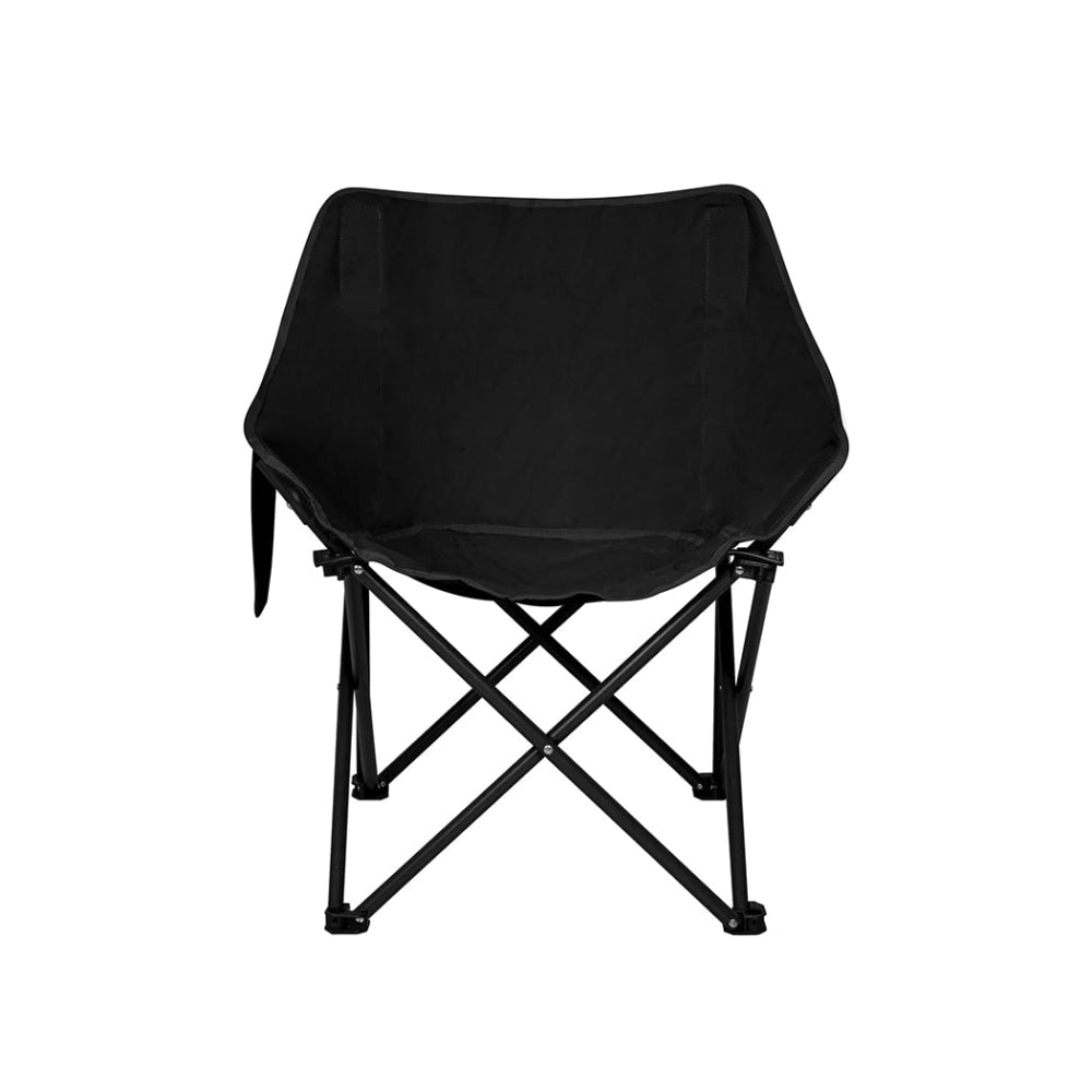 Levede Folding Camping Moon Chair Lightweight Outdoor Chairs Portable Seat Black Furniture Fast shipping On sale