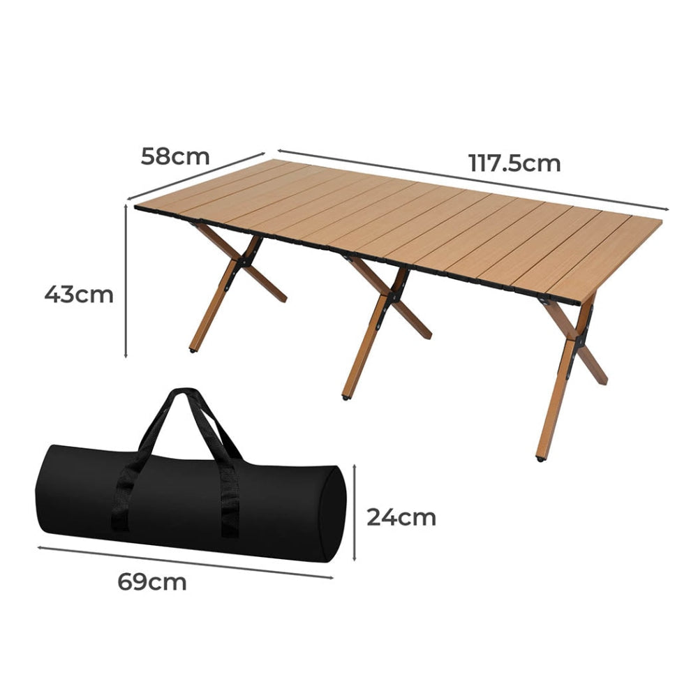 Levede Folding Camping Table Foldable Portable Picnic Outdoor Egg Roll BBQ Desk Furniture Fast shipping On sale