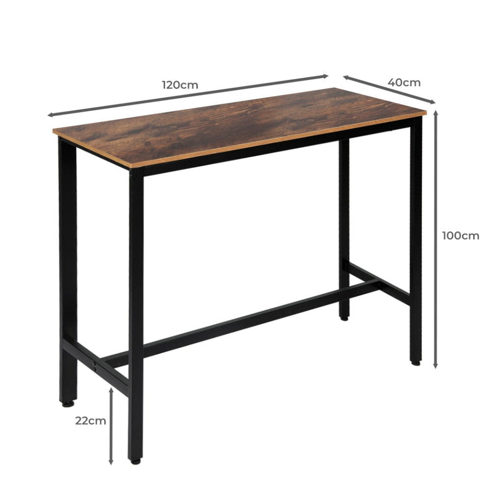 Levede High Bar Table Nordic Industrial Stylish Modern Pub Wood 120CMX40CM Dining Fast shipping On sale