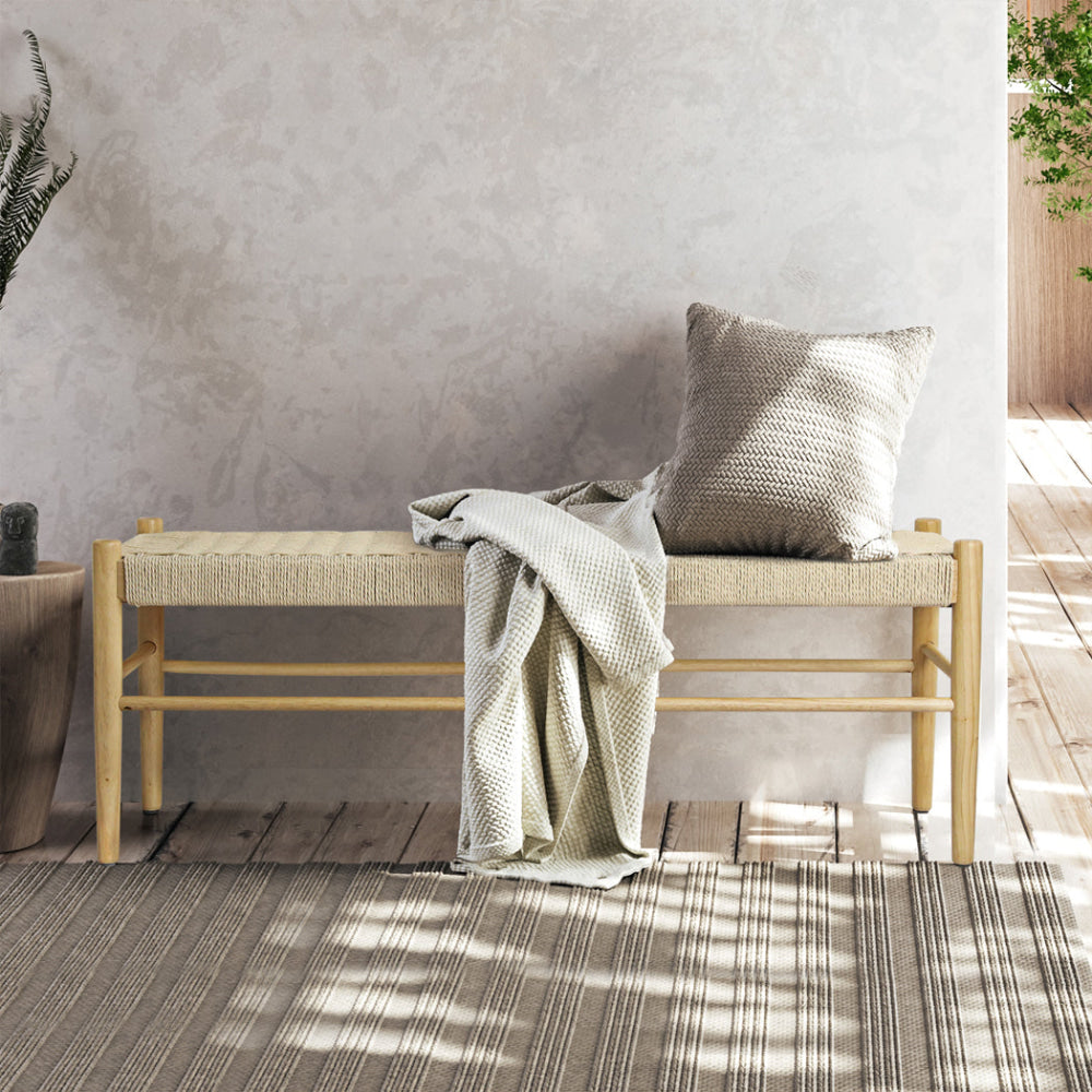 Levede Kraft Rope Ottoman Bench Seat Fast shipping On sale