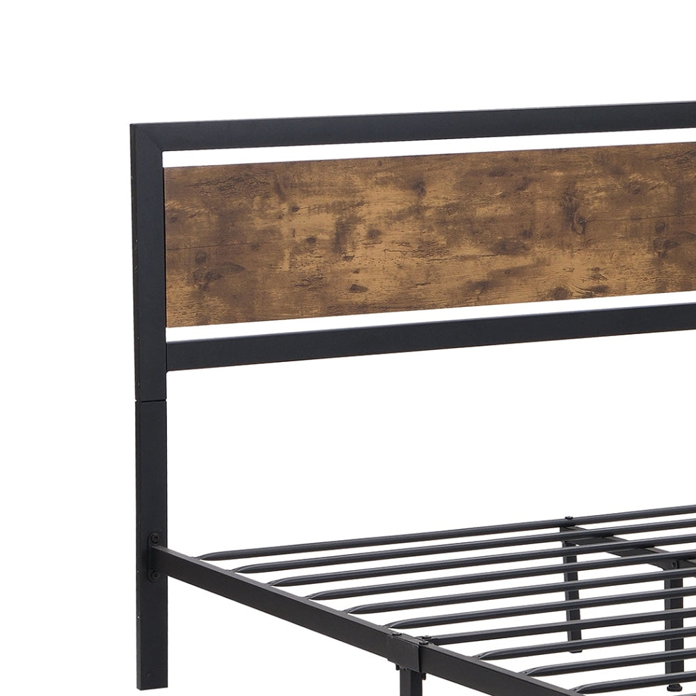 Levede Metal Bed Frame Double Mattress Base Platform Wooden 4 Drawers Industrial Fast shipping On sale