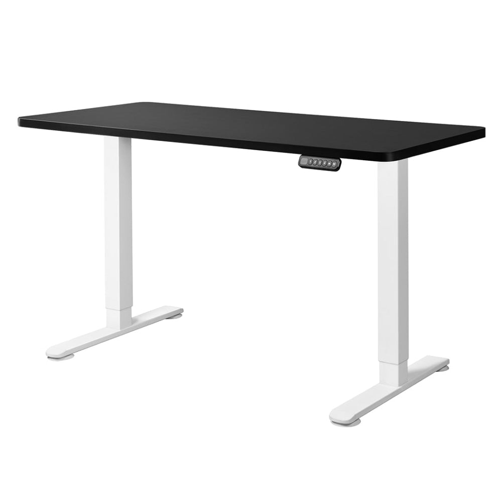 Levede Motorised Standing Desk Adjustable Electric Sit Stand Dual Motor 140CM White Black Office Fast shipping On sale