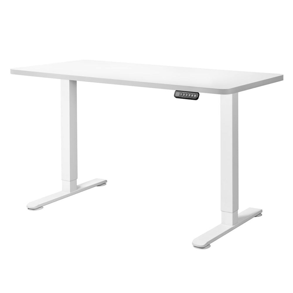 Levede Motorised Standing Desk Adjustable Electric Sit Stand Dual Motor 140CM White Office Fast shipping On sale