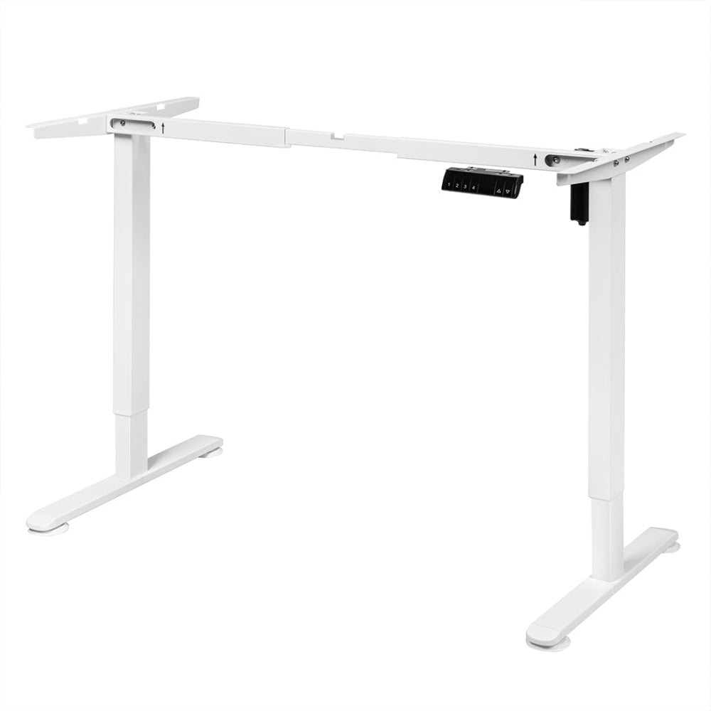 Levede Motorised Standing Desk Frame Only Single Motor Height Adjustable White Office Fast shipping On sale