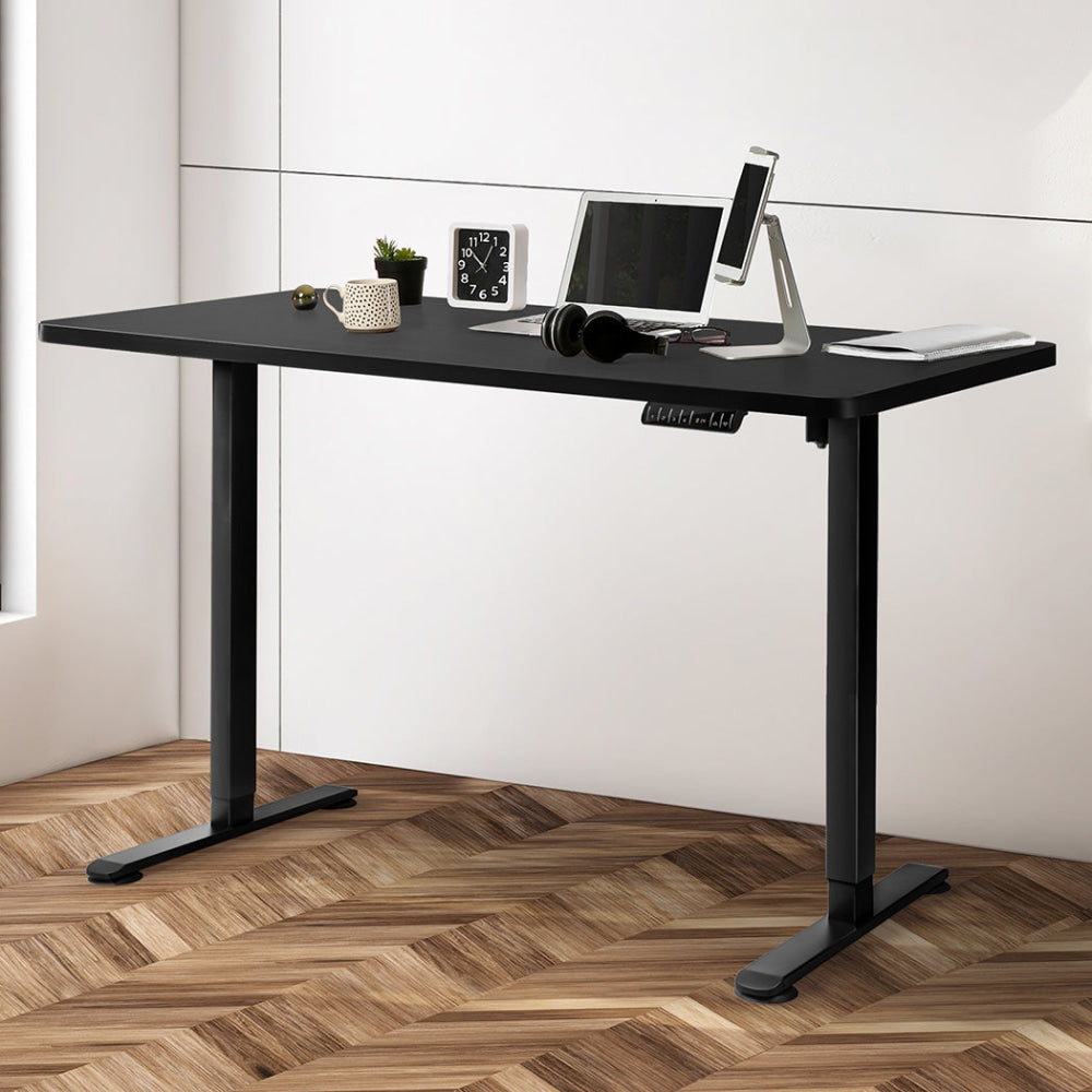 Levede Motorised Standing Desk Height Adjustable Electric Sit Stand Table 120CM Black Office Fast shipping On sale