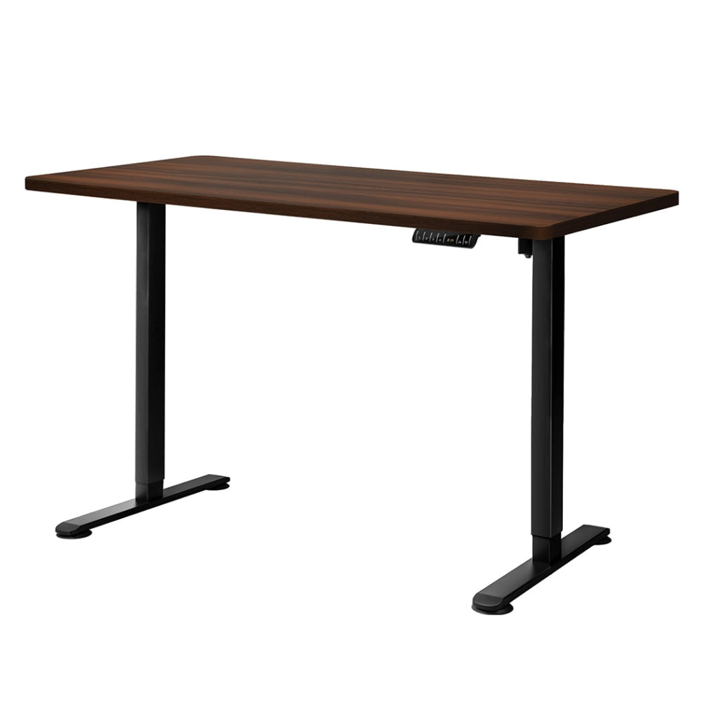Levede Motorised Standing Desk Height Adjustable Electric Sit Stand Table 120CM Black Walnut Office Fast shipping On sale