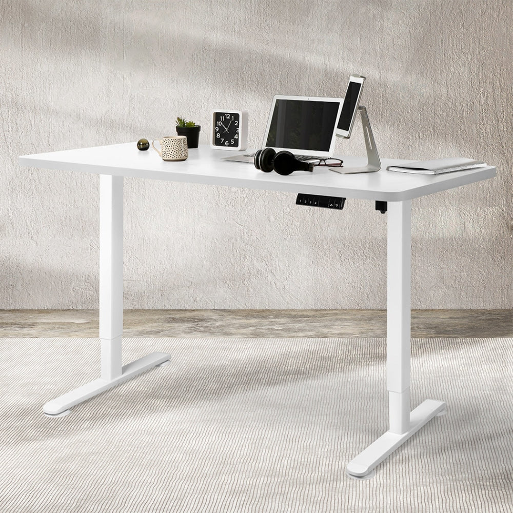 Levede Motorised Standing Desk Height Adjustable Electric Sit Stand Table 120CM White Office Fast shipping On sale