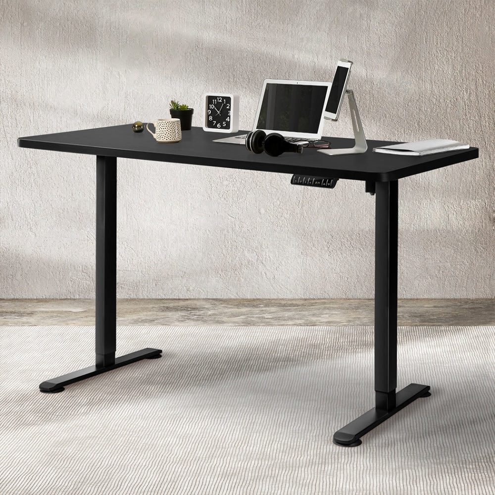 Levede Motorised Standing Desk Height Adjustable Electric Sit Stand Table 140CM Black Office Fast shipping On sale