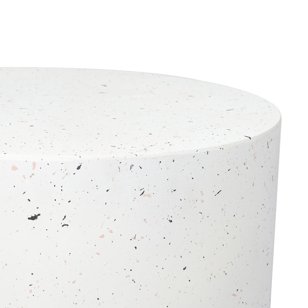 Levede Side Table Terrazzo Round Magnesia Stone Concrete Stool Fast shipping On sale