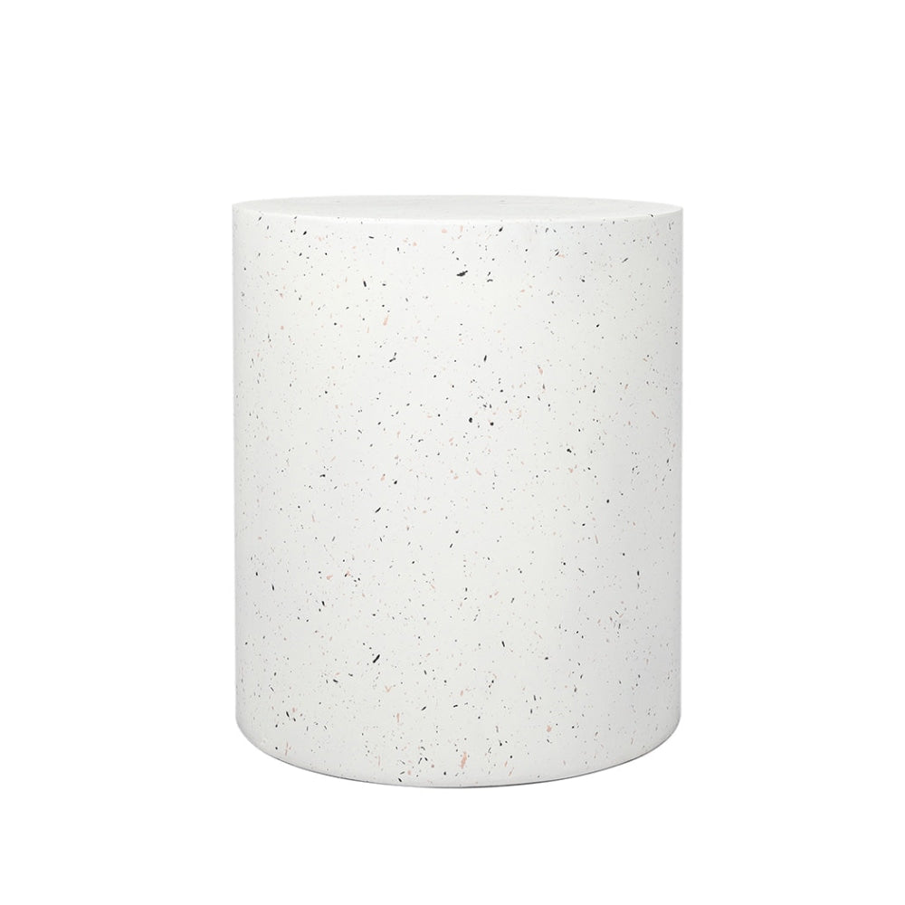 Levede Side Table Terrazzo Round Magnesia Stone Concrete Stool Fast shipping On sale