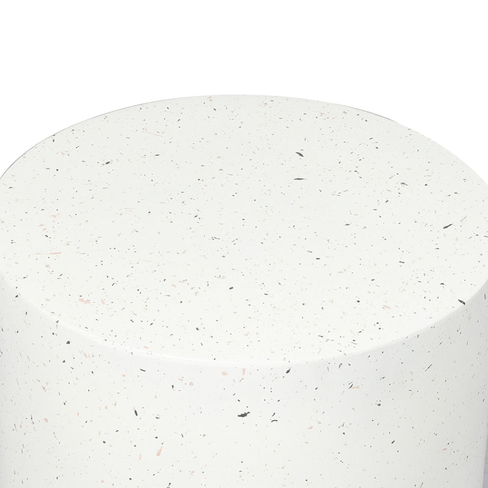 Levede Side Table Terrazzo Round Magnesia Stone Concrete Stool Fast shipping On sale