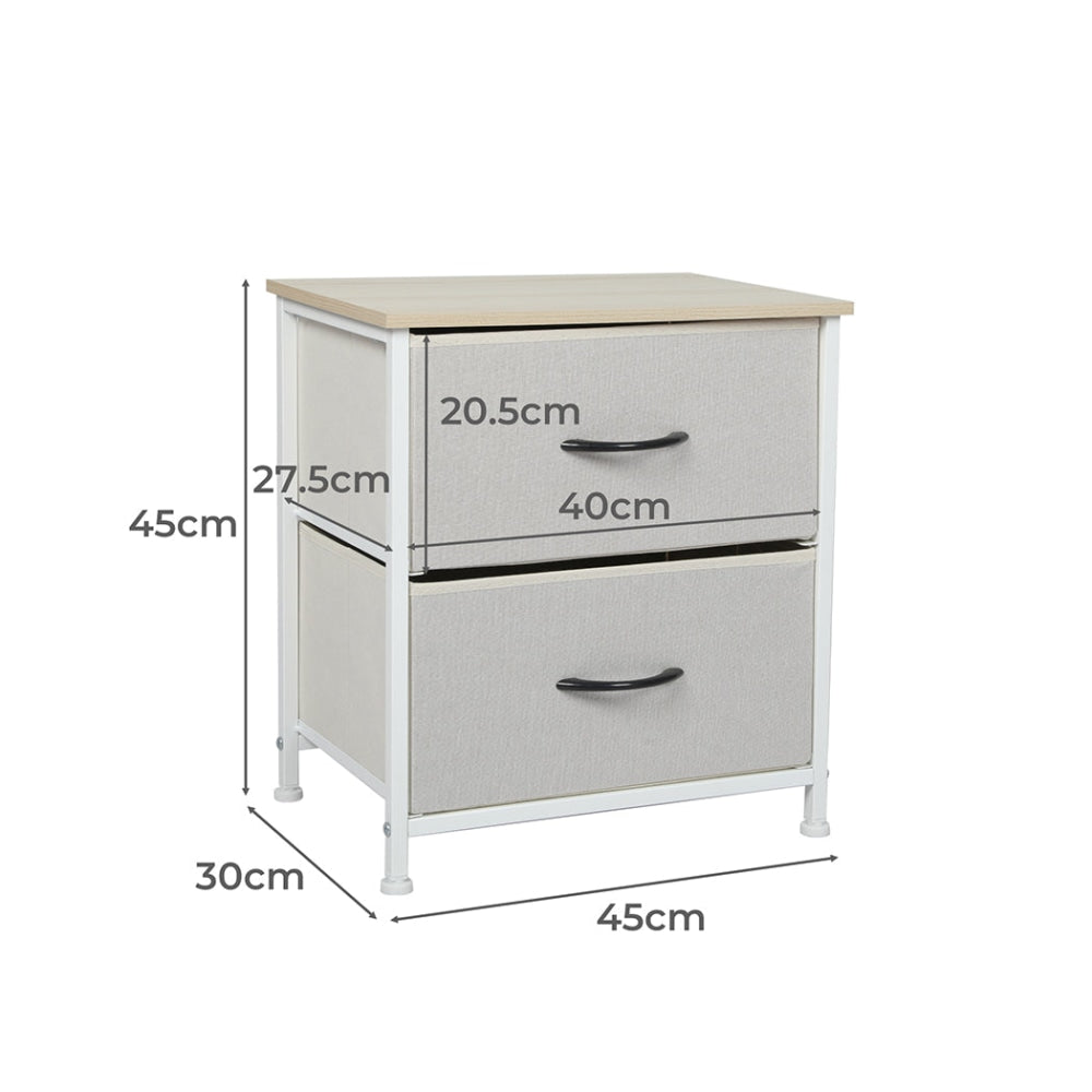 Levede Storage Cabinet Tower Chest of Drawers Dresser Tallboy 10 Drawer Beige Of Fast shipping On sale