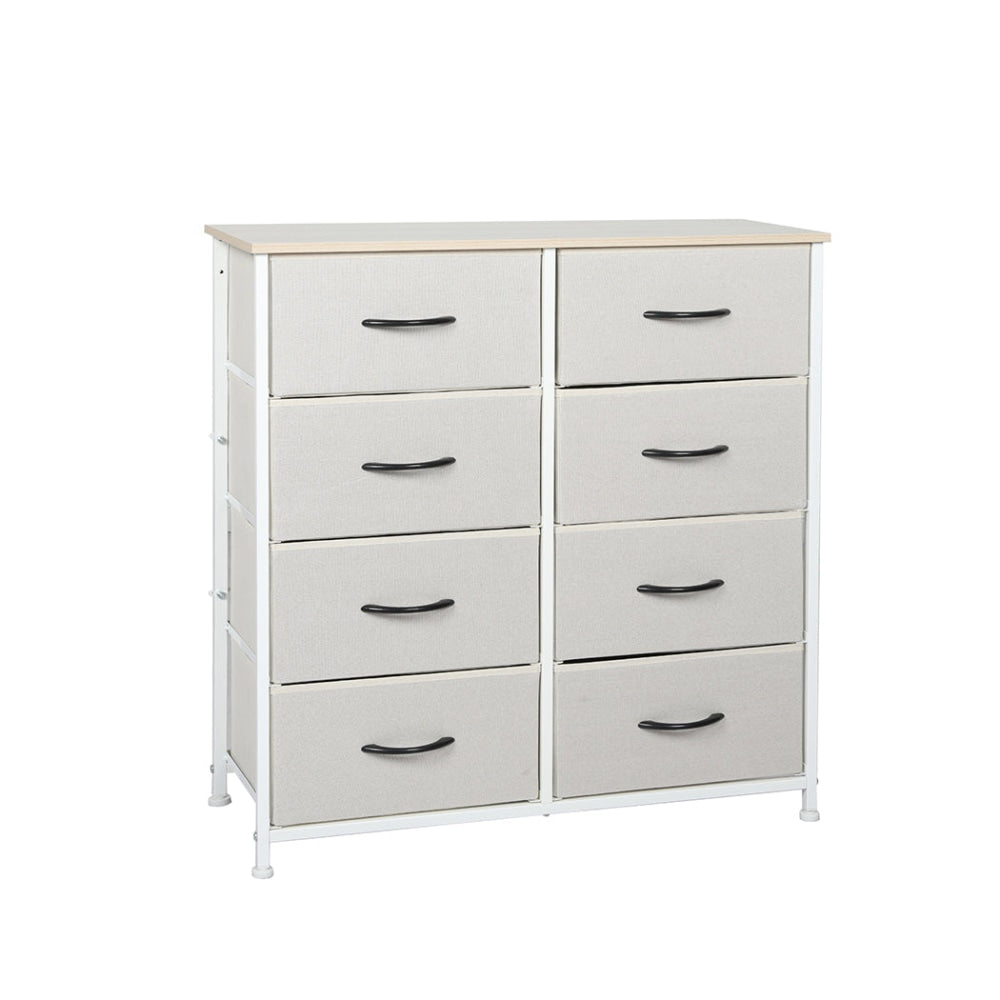 Levede Storage Cabinet Tower Chest of Drawers Dresser Tallboy 7 Drawer Beige Of Fast shipping On sale