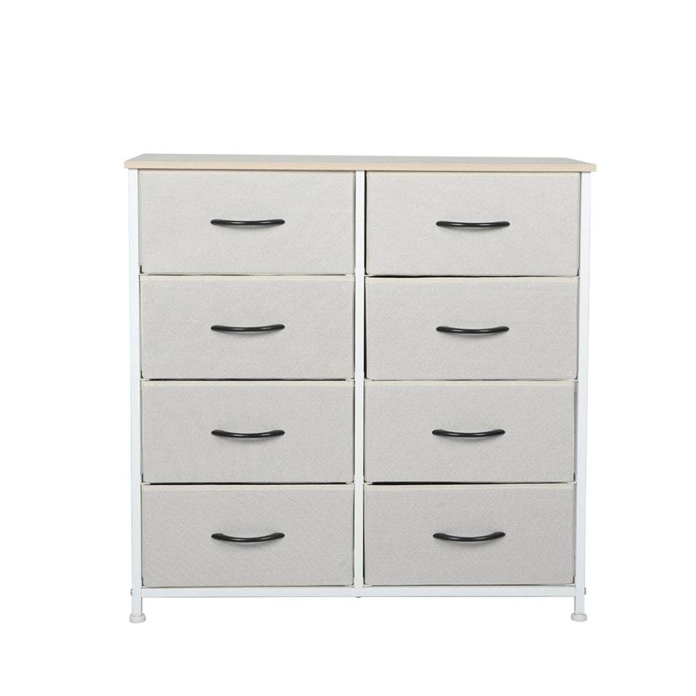 Levede Storage Cabinet Tower Chest of Drawers Dresser Tallboy 7 Drawer Beige Of Fast shipping On sale