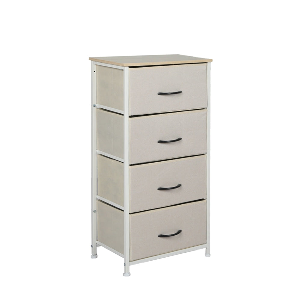 Levede Storage Cabinet Tower Chest of Drawers Dresser Tallboy 8 Drawer Beige Of Fast shipping On sale