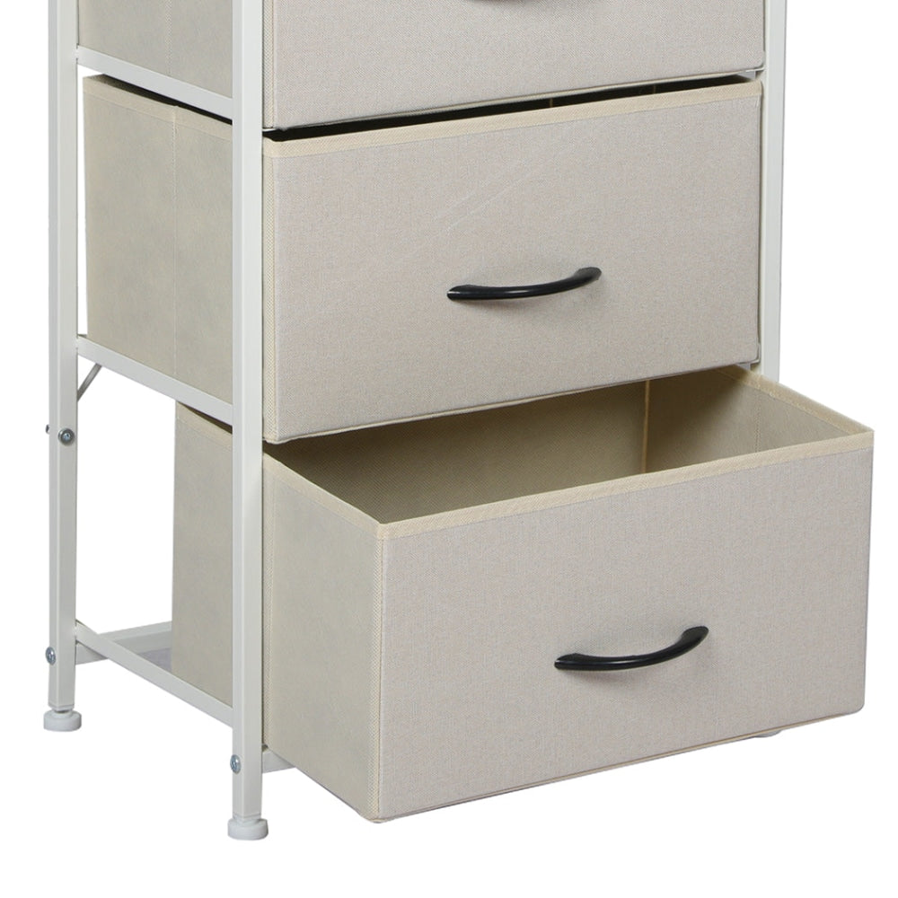 Levede Storage Cabinet Tower Chest of Drawers Dresser Tallboy 8 Drawer Beige Of Fast shipping On sale