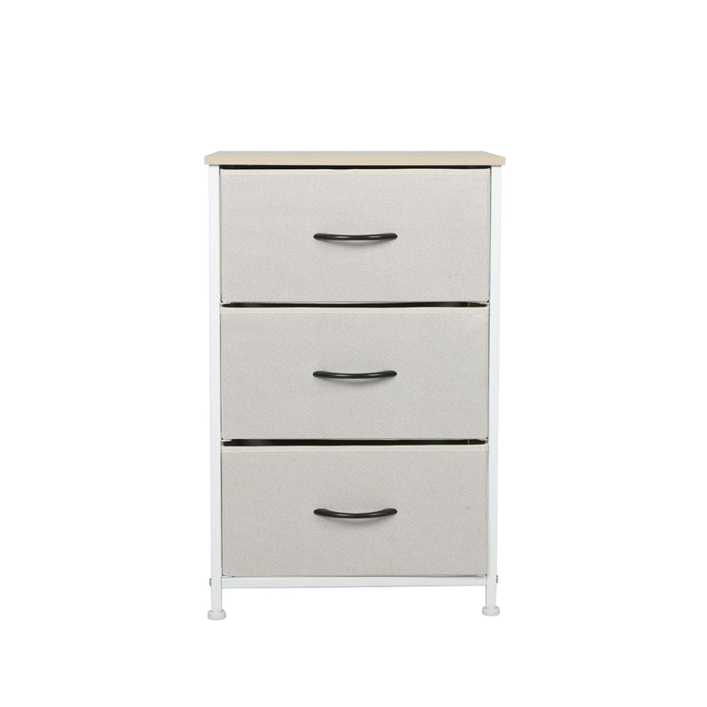 Levede Storage Cabinet Tower Chest of Drawers Dresser Tallboy 9 Drawer Beige Of Fast shipping On sale