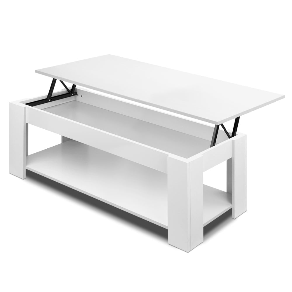 Lift Up Top Mechanical Coffee Table - White Fast shipping On sale