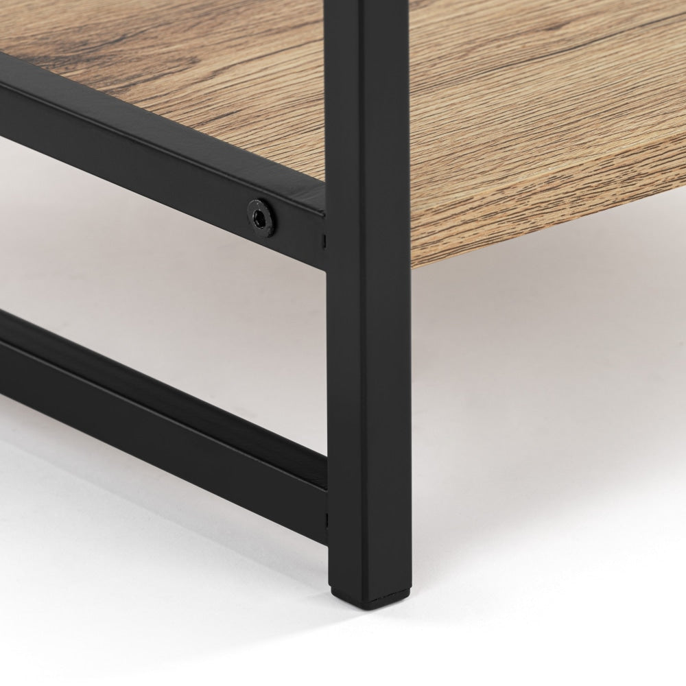 Logan Industrial Nightstand Bedside Table W/ 1-Drawer - Oak/Black Fast shipping On sale