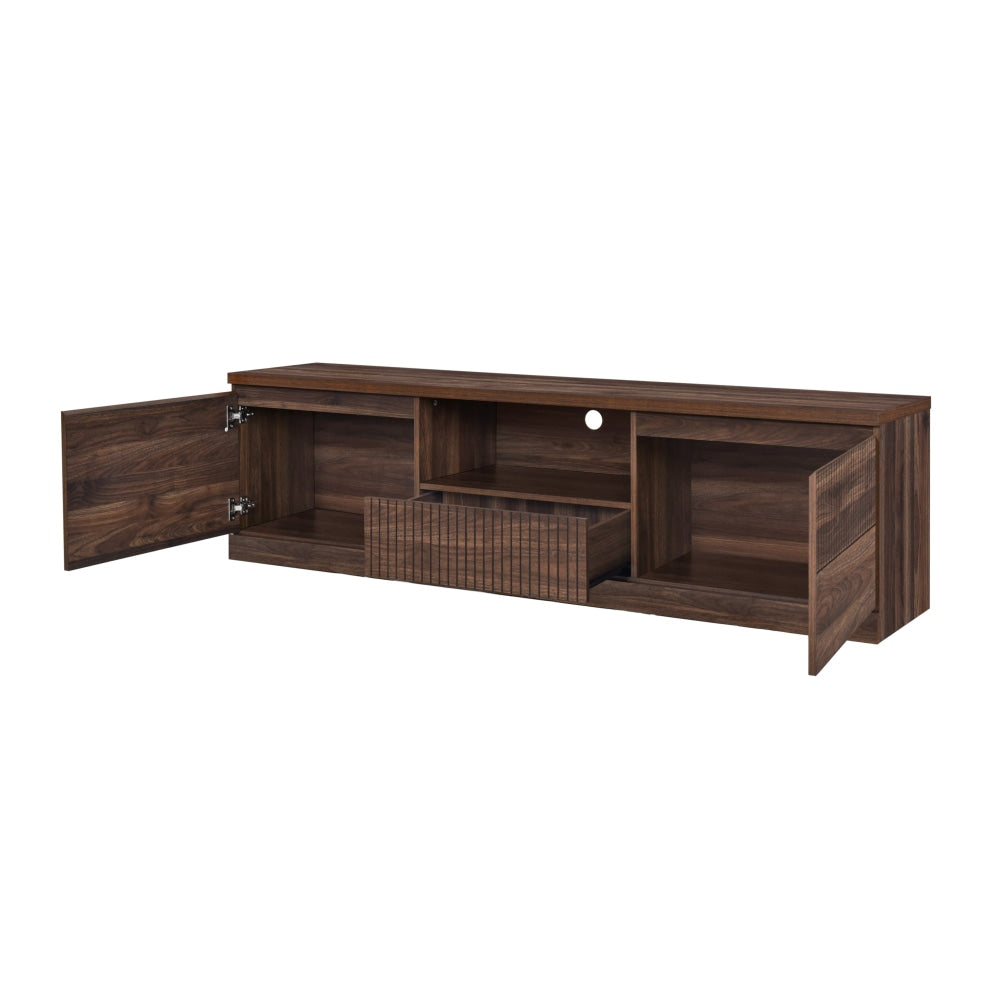 Lola Wooden Entertainment Unit TV Stand 180cm - Walnut Fast shipping On sale