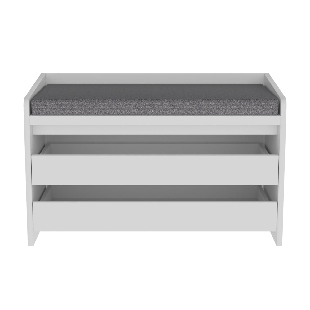 Lonia Shoe Rack Cabinet Storage Bench 2-Drawers White/Grey Fast shipping On sale