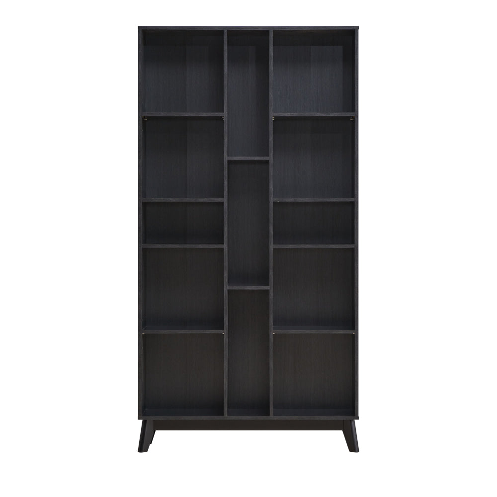 Lori 5-Tier Tall Open Multi Shelves Bookcase Display Cabinet Black Fast shipping On sale