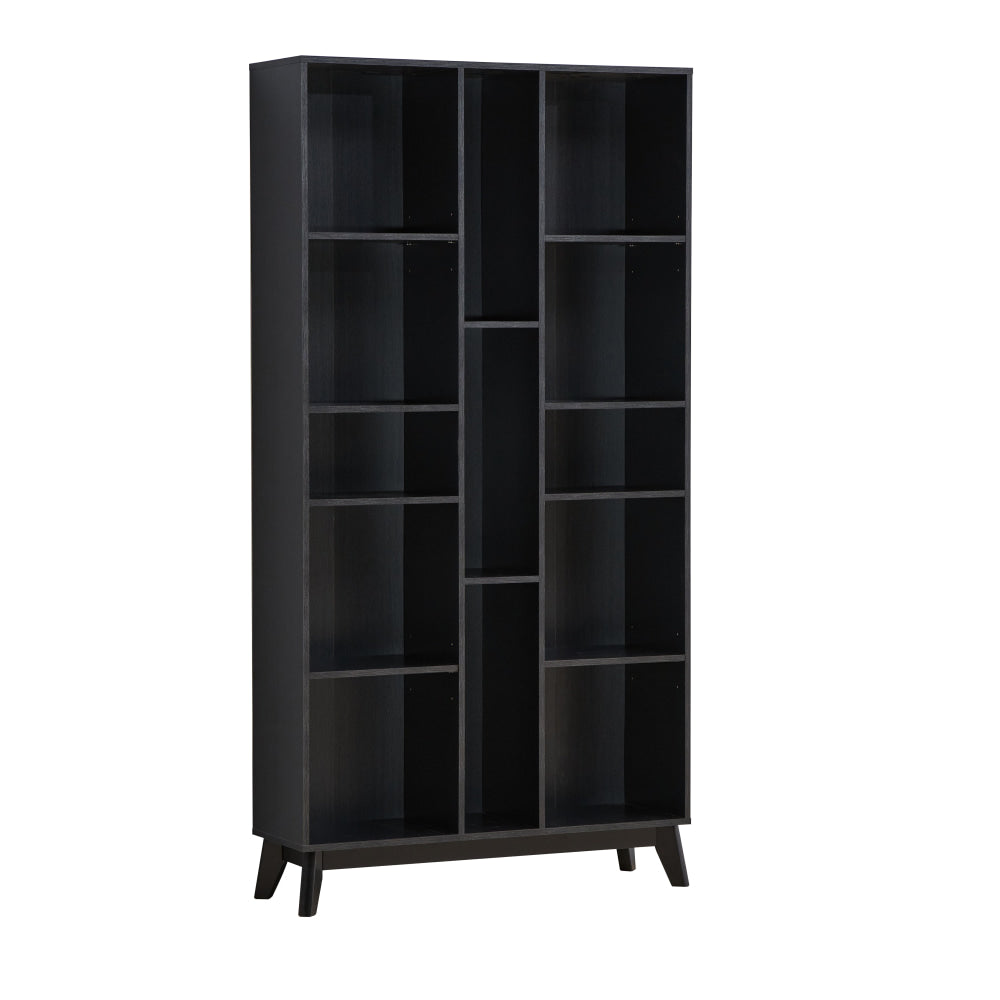 Lori 5-Tier Tall Open Multi Shelves Bookcase Display Cabinet Black Fast shipping On sale