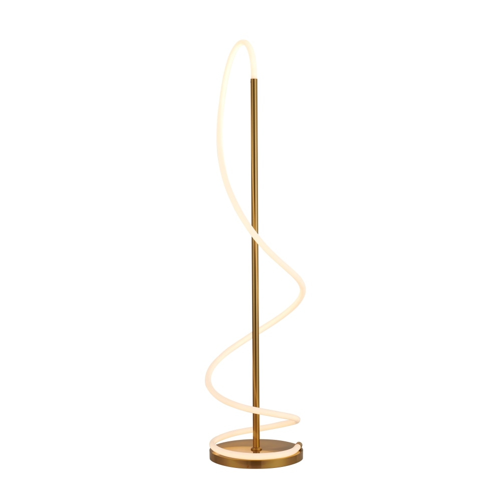 Lorraine Metal Wizard Modern Elegant LED Spiral Light Floor Lamp - Gold Fast shipping On sale