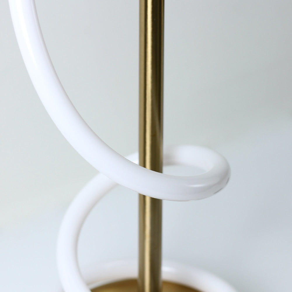 Lorraine Metal Wizard Modern Elegant LED Spiral Light Table Lamp - Gold Fast shipping On sale