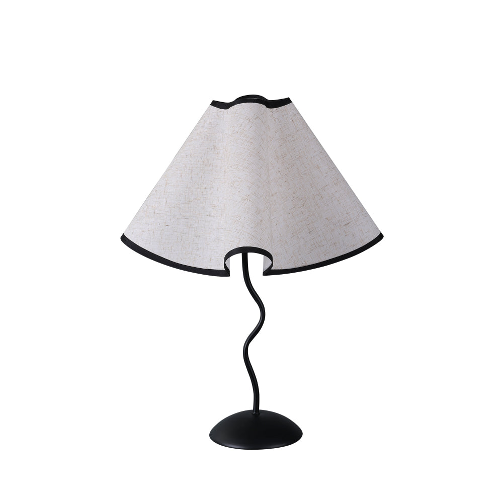 Loway Modern Metal Base Fabric Shade Touch Table Desk Light Lamp Black/Linen Fast shipping On sale