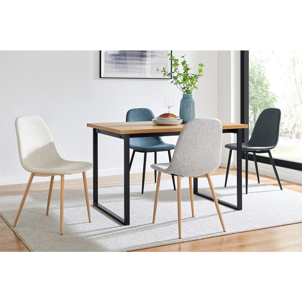 Lucas Set of 4 Fabric Kitchen Dining Side Chairs Chair Fast shipping On sale