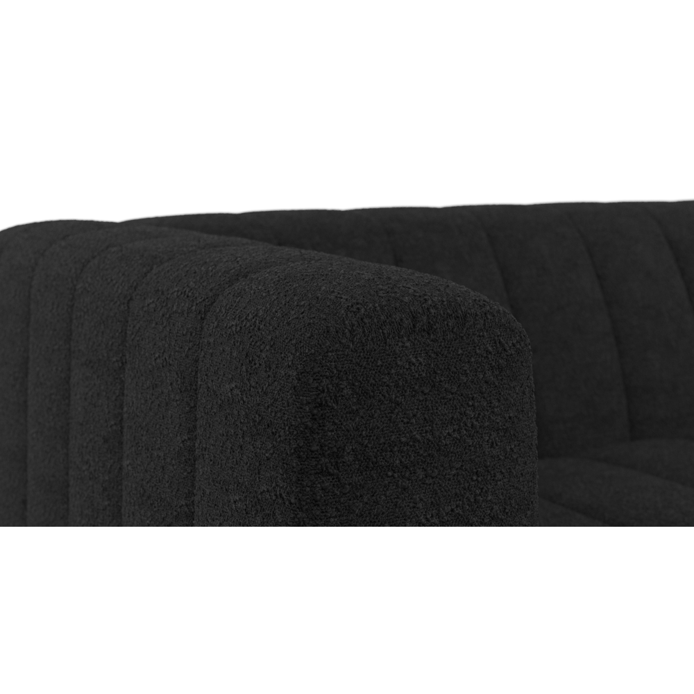 Lulu 3-Seater Lounge Sofa Stone Black Sofas Fast shipping On sale