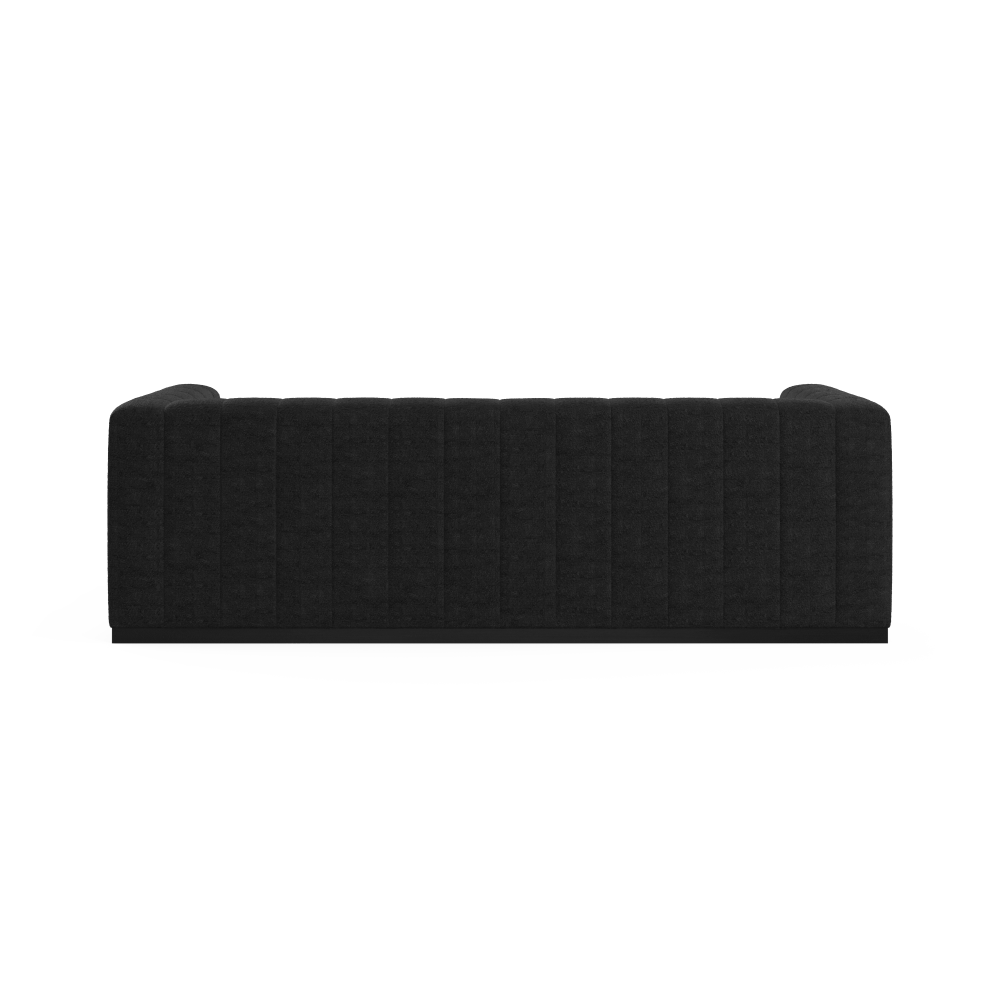 Lulu 3-Seater Lounge Sofa Stone Black Sofas Fast shipping On sale