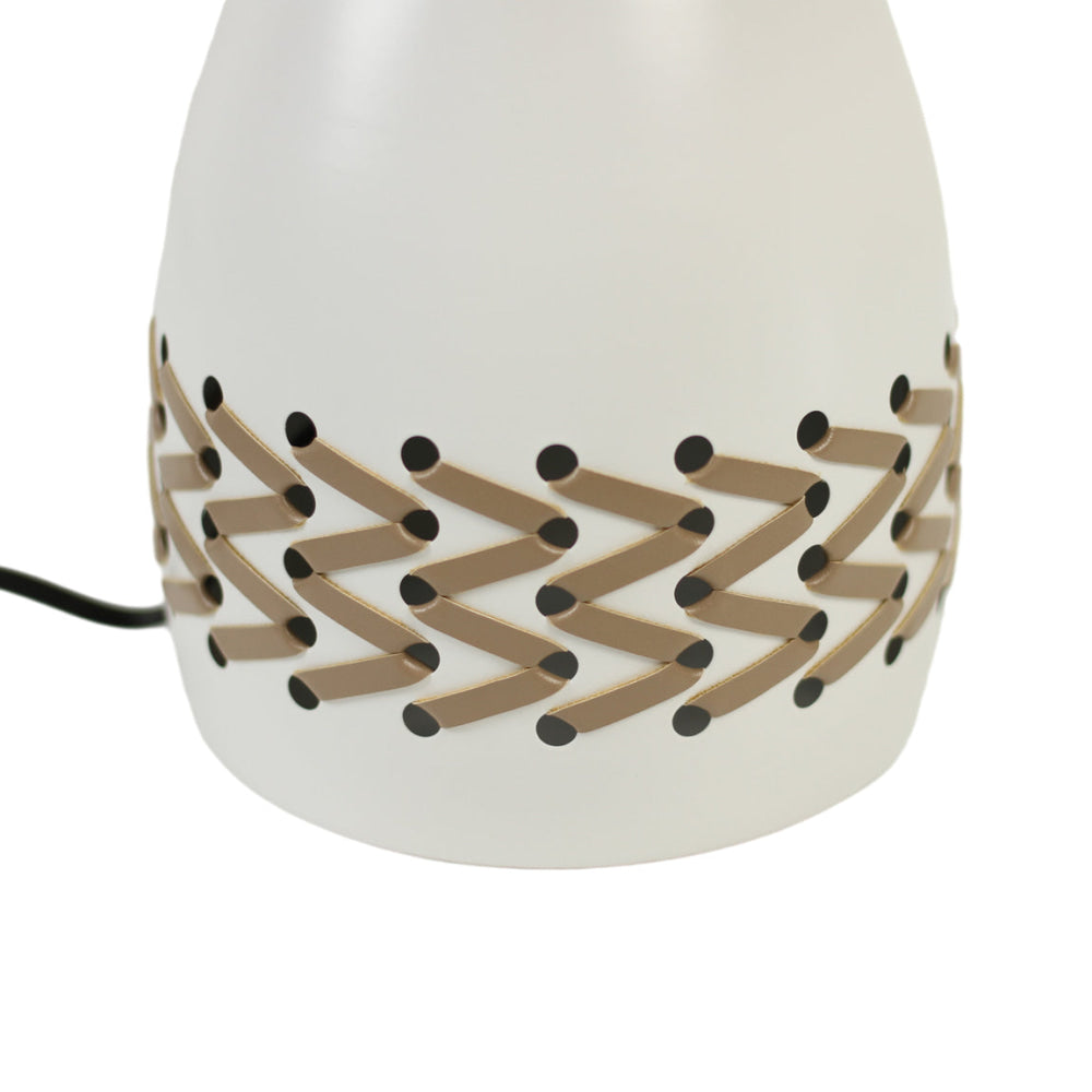 Luz Modern Metal Base Table Desk Light Lamp Fabric Shade White Fast shipping On sale