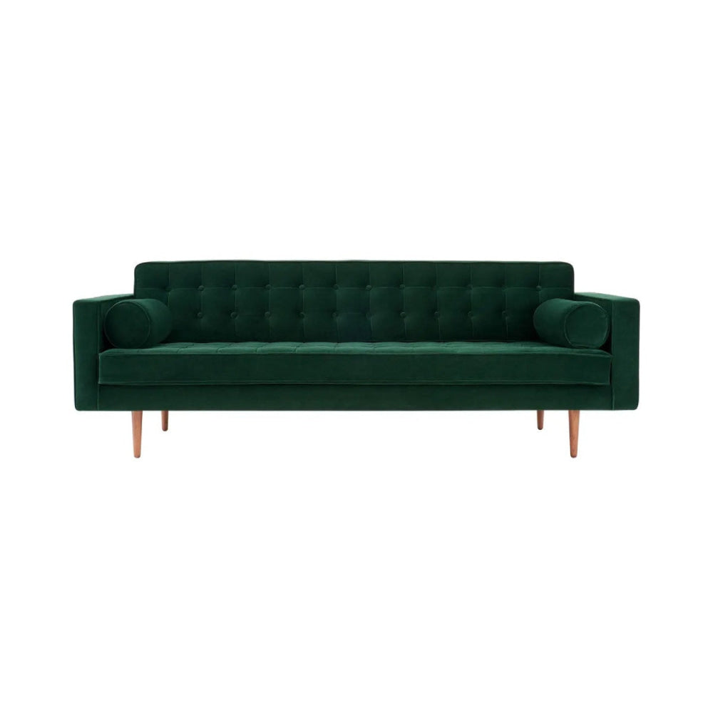 Marcella Velvet 3 Seater Sofa Navy Sofas Fast shipping On sale