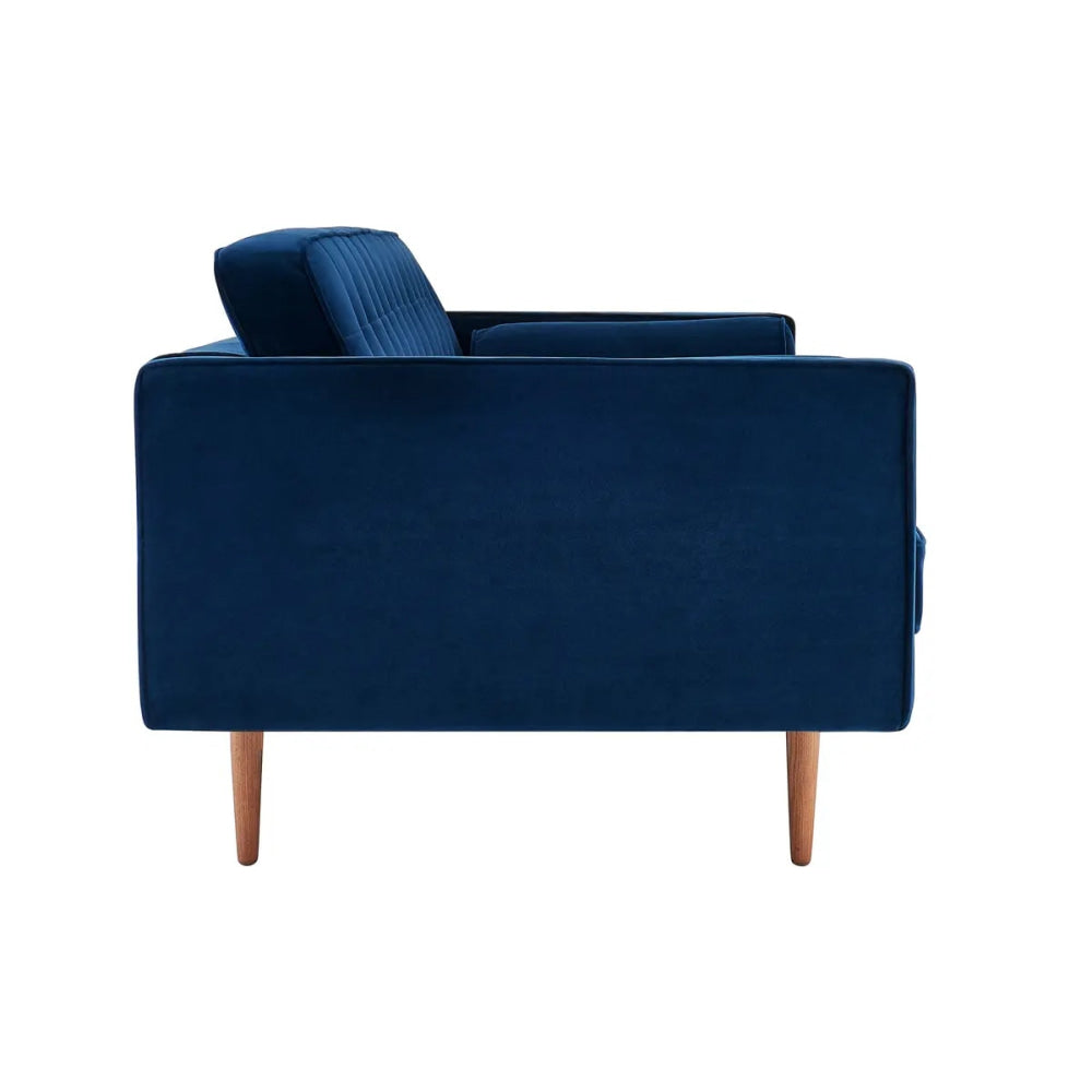 Marcella Velvet 3 Seater Sofa Navy Sofas Fast shipping On sale