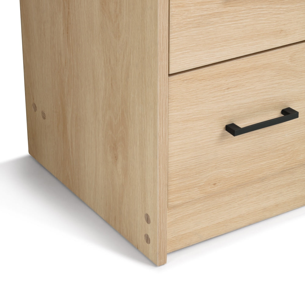 Marcus Wooden Chest Of 5-Drawers Tallboy Storage Cabinet Oak Drawers Fast shipping On sale