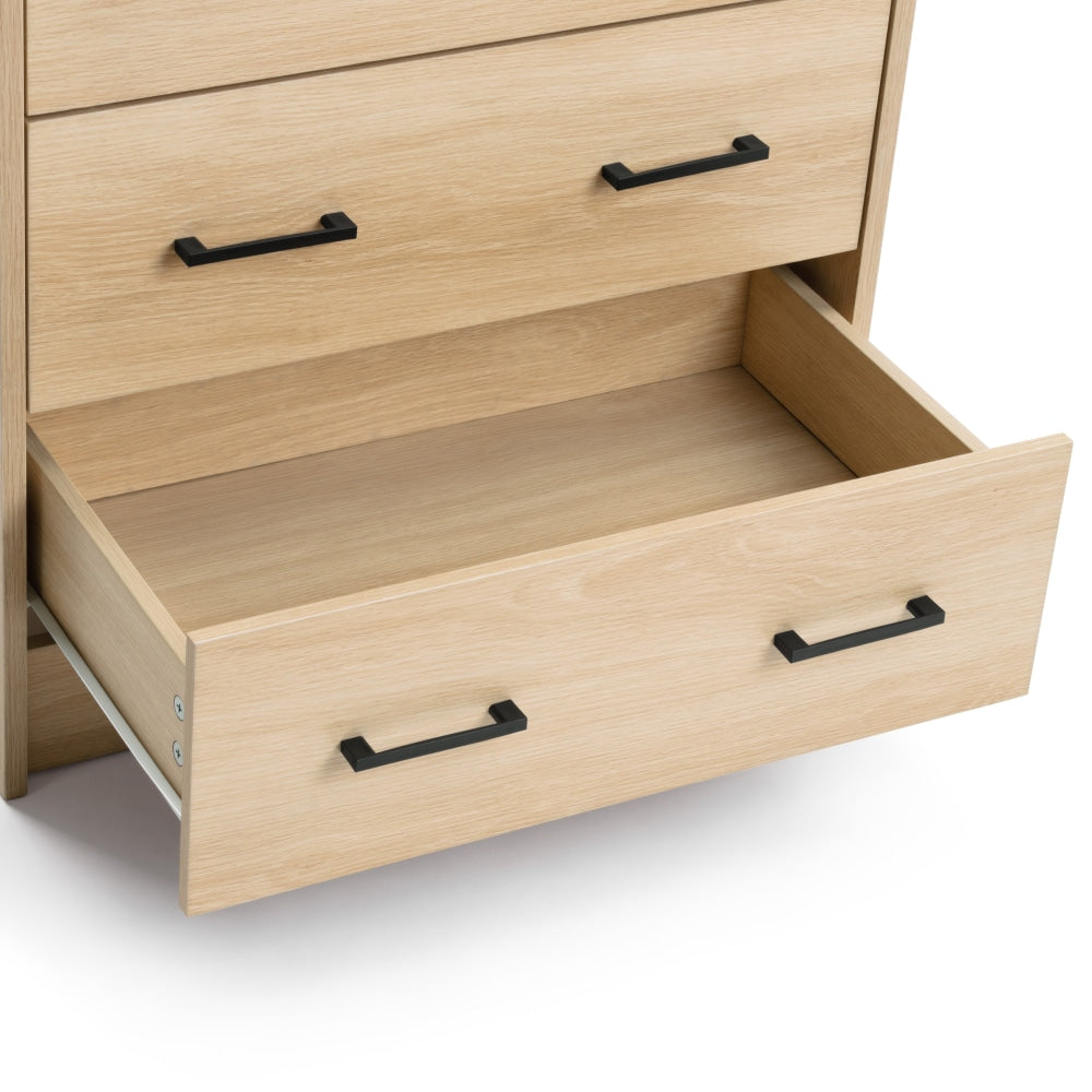 Marcus Wooden Chest Of 5-Drawers Tallboy Storage Cabinet Oak Drawers Fast shipping On sale