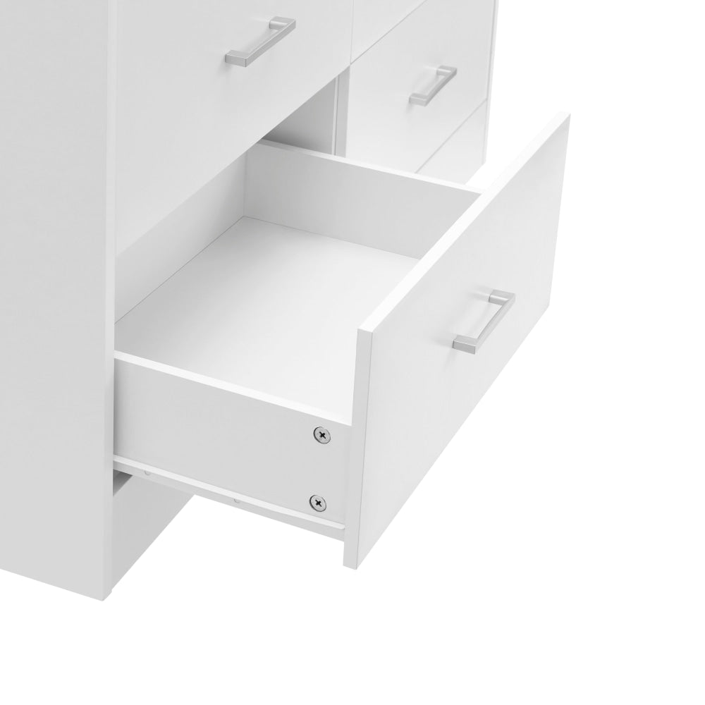 Marcus Wooden Chest Of 6-Drawers Dresser Storage Cabinet White Drawers Fast shipping On sale