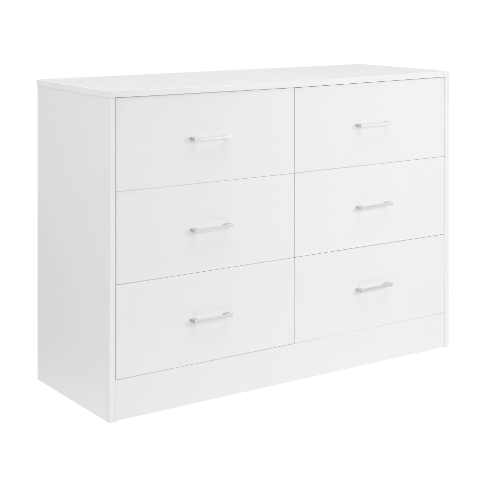 Marcus Wooden Chest Of 6-Drawers Dresser Storage Cabinet White Drawers Fast shipping On sale