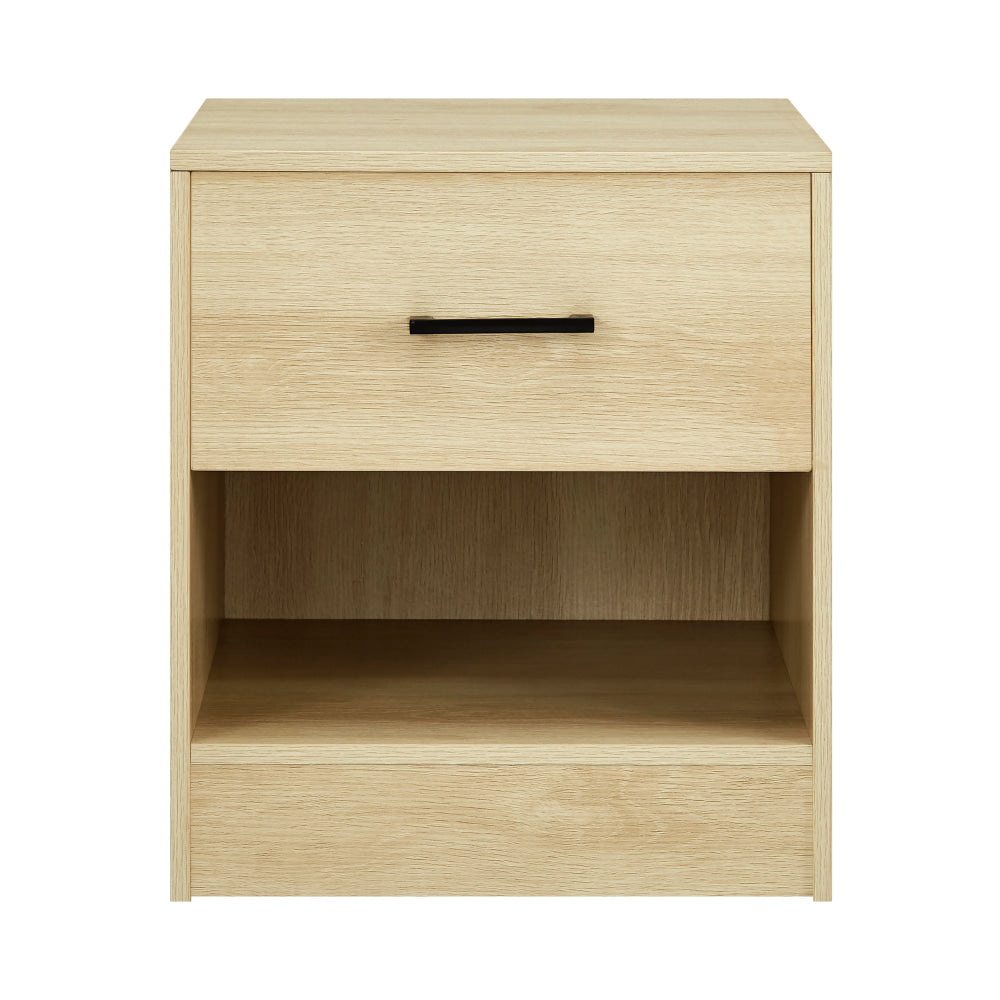 Marcus Wooden Nightstand Bedside Table W/ 1-Drawer Oak Fast shipping On sale