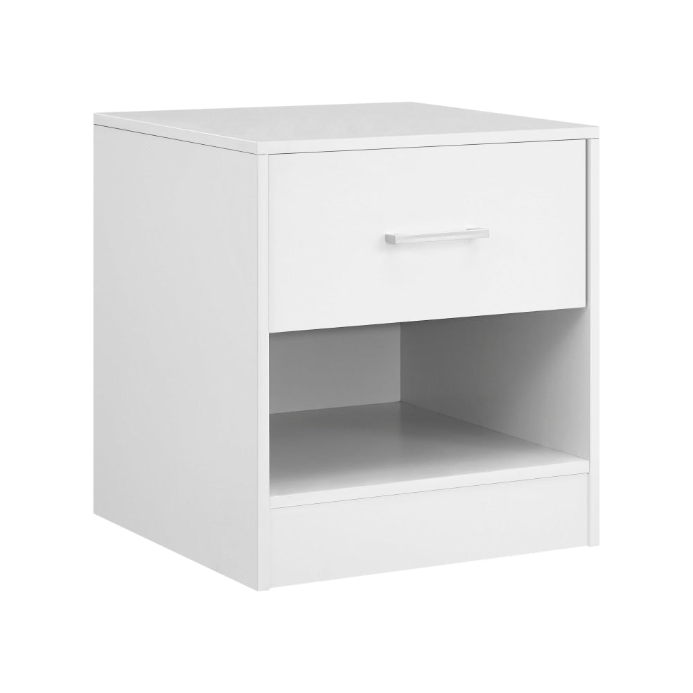 Marcus Wooden Nightstand Bedside Table W/ 1-Drawer White Fast shipping On sale