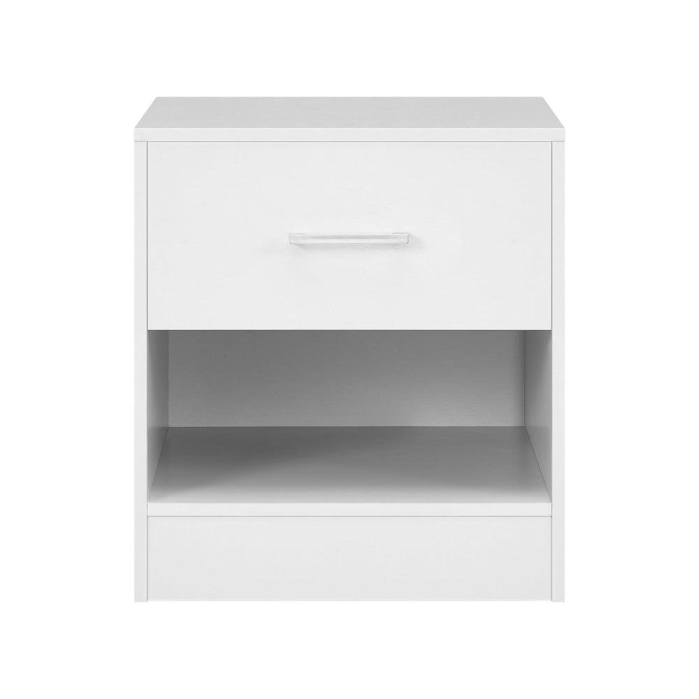 Marcus Wooden Nightstand Bedside Table W/ 1-Drawer White Fast shipping On sale