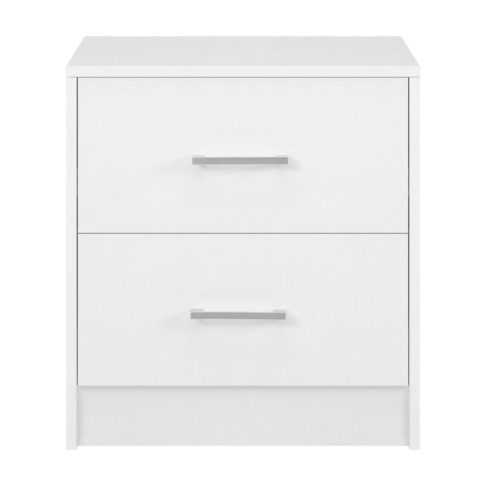 Marcus Wooden Nightstand Bedside Table W/ 2-Drawer White Fast shipping On sale