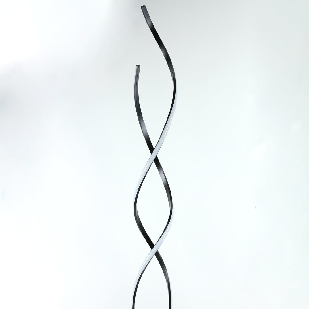 Margaret LED Modern Elegant Spiral Floor Lamp Reading Light - Black Fast shipping On sale